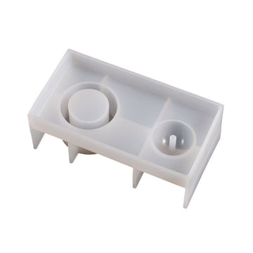 Square and Cylindrical Shaped Silicone Candlestick Molds Clay Moulds Casting Mould Candle Stand Molds Home Decorations