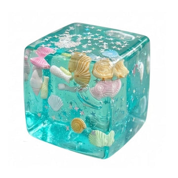 Toys - Sensory Toys with Real Sea Shells, Squishies Fidget Toy | Non-Toxic Squeeze Ball for Anxiety, Focus & Calm for School, Office
