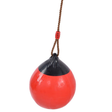 Children Inflatable Swing Ball Swing Seat, 11.4in Diameter Inflatable Ball Swing with Hanging Rope for Indoor Outdoor Garden