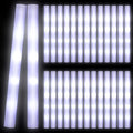 24-pack of white LED foam light sticks, 18-inch glow wands for kids' parties, weddings, raves, and camping events.