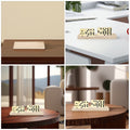 Wooden domino holder trays with three rows, designed for Mexican Train dominoes, ideal for table game tile organization.