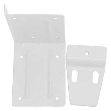 Iron Cabinet Corner Braces, White Invisible for Home Storage 2Pcs