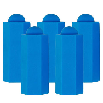 Billiard Cue Replacement Tips Better Control Blue Plastic 5pcs