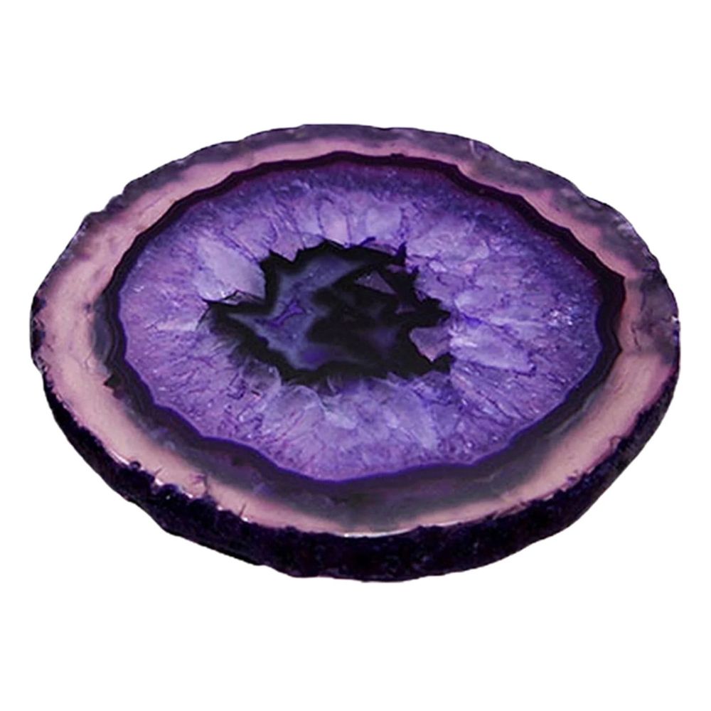 Agate geode slice for home decor, irregular shape, healing crystal, 6-8 cm, one piece from Everything Baby collection.