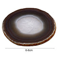Agate slice geode stone used as a place card or home decor, irregular shape, healing crystal, 6-8 cm, from Everything Baby collection.