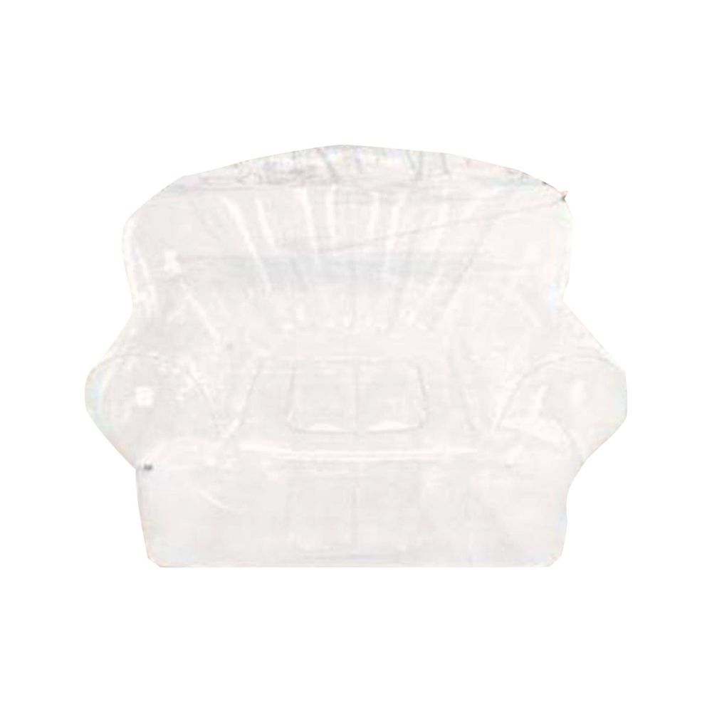 Clear stuffed animal storage bean bag chair cover for kids' rooms, waterproof PVC plush toy organizer with zipper.