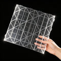 Clear 11x11 inch plastic fuse bead pegboard by Everything Baby for kids' craft and DIY creative bead projects.