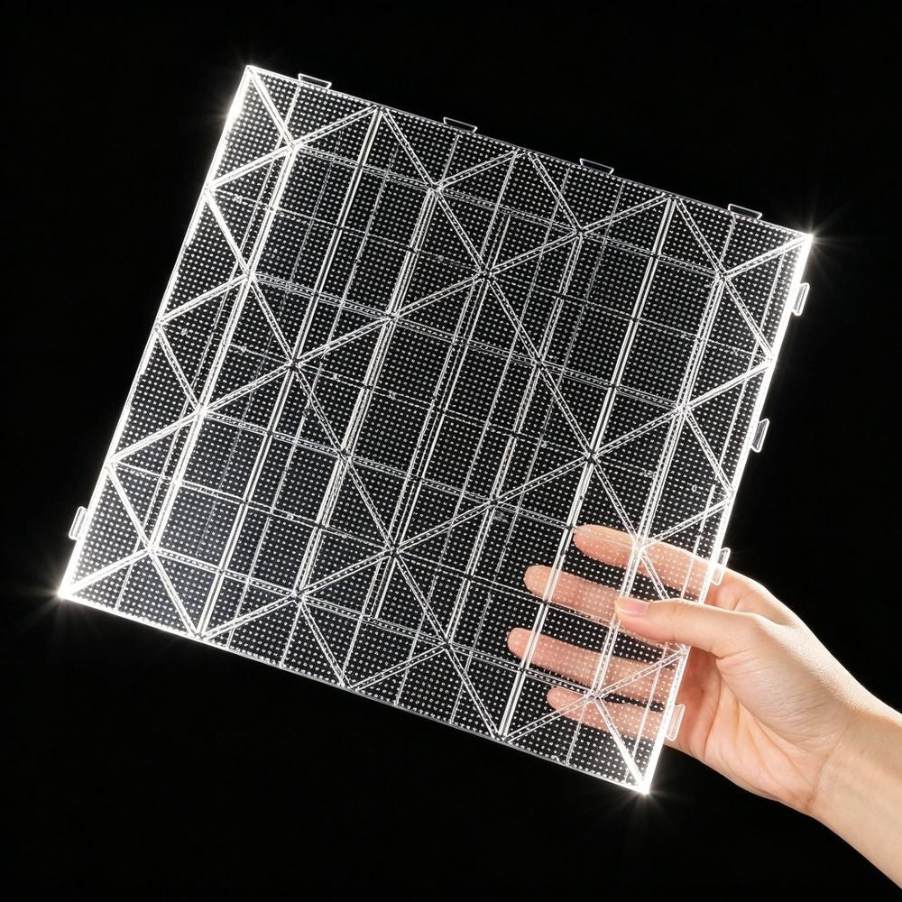 Clear 11x11 inch plastic fuse bead pegboard by Everything Baby for kids' craft and DIY creative bead projects.