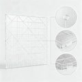 Clear 11x11 inch fuse beads pegboard by Everything Baby, square plastic bead board for DIY craft and creative handmade projects.