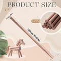 Eight 3/8 inch by 12-inch unfinished walnut wooden dowels, hardwood rods for crafts, woodworking, and DIY building projects.