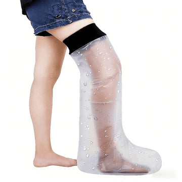Waterproof Cast Covers for Shower Leg Kids, Watertight Cast Protector for Shower Leg Kids Child Teens Shower Bag after Foot Ankle Surgery to Keep Bandage Dressing Wound Dry, Reusable