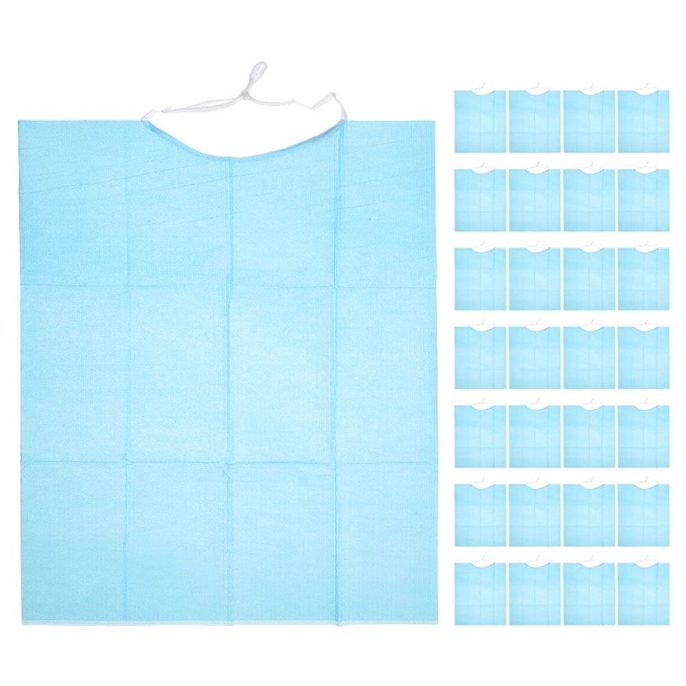 Set of 60 waterproof adult bibs by Everything Baby, ideal for elderly dining, protecting clothes from spills and messes.
