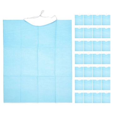 Set of 60 waterproof adult bibs by Everything Baby, ideal for elderly dining, protecting clothes from spills and messes.