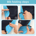 Four reusable adult bibs for women by Everything Baby, waterproof dining protectors with crumb catchers, washable for feeding.