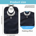 Set of four waterproof reusable adult bibs for women with crumb catchers, washable dining protectors by Everything Baby.