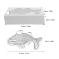Nonstick fish-shaped mold for mousse cakes, chocolate, and baking, designed for creative home baking and pretend play.
