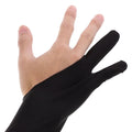 Black artist sketching glove made of breathable, flexible fabric, designed for comfortable, precise drawing for artists and kids.