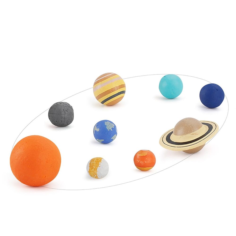Colorful set of 9 plastic toy building blocks from Everything Baby, designed for educational and decorative play for kids.