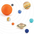 Colorful set of 9 plastic building toys from Everything Baby, designed for kids' educational and imaginative play.