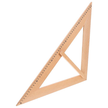 Wooden Measuring Ruler - Reusable Educational Teaching Aid for Classroom and Home Learning Activities