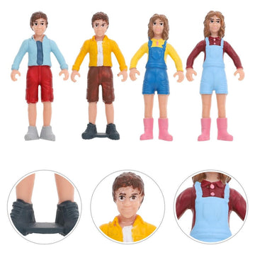 1 Set Imitated People Figurines People Scale Figurines Miniature Scale Figures