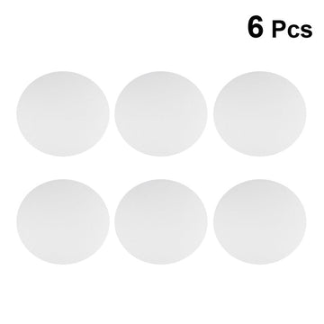 6 PCS Round Drawing Canvas Circular Pads Blank Canvases for Art White