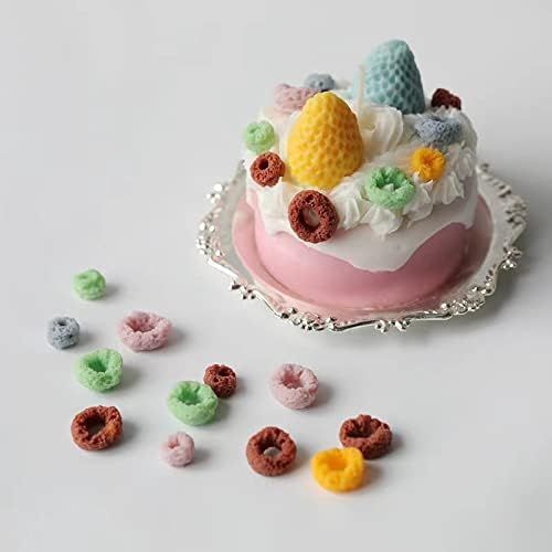 Silicone Candle Molds 2-pack by Everything Baby featuring round and star-shaped fruit loops design for chocolate and gummy candies
