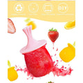 Pink silicone mini popsicle molds with cute animal shapes for kids, perfect for homemade ice pops and pretend play.