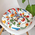 Square and round 40x40cm chair cushions by Everything Baby, outdoor patio and garden seat pads for dining and outdoor use.