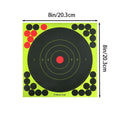 Set of 20 shooting targets paper splatter targets with sticks for hunting and outdoor play, designed for sports and target practice.