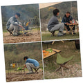 Portable tripod fishing stool with foldable design, lightweight outdoor chair ideal for fishing and outdoor activities.