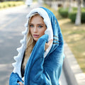 Baby girl cozy wearable hoodie sleeping bag, cute and funny one-piece pajamas from Everything Baby, perfect for warm sleepwear.