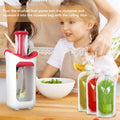 Reusable baby food pouch filler station for semi-solid foods, ideal for homemade baby and toddler feeding by Everything Baby.