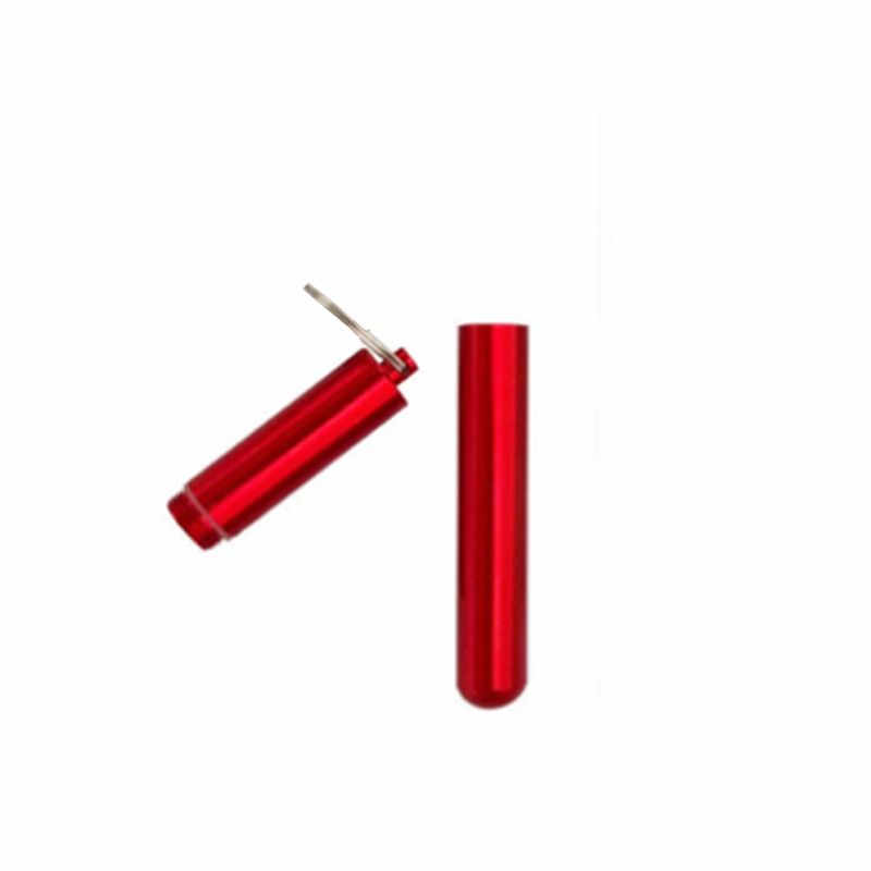 Set of three stainless steel portable toothpick holders with waterproof design and keychains, ideal for travel and outdoor use.
