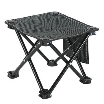 Lightweight Portable Compact Small Camping Folding Stool with Pocket for Outdoor Sports Backpacking Hiking Gardening