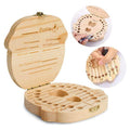 Wooden baby tooth box with tweezers, keepsake organizer for baby teeth, cute children's tooth container, set of 2 by Everything Baby