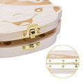 Pair of wooden baby tooth boxes with tweezers, keepsake organizers for baby teeth and children's dental memories.