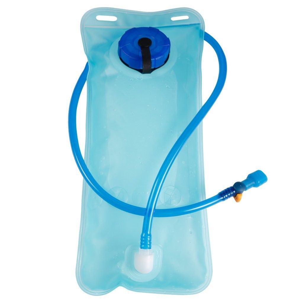 Kids' hydration backpack with 2L bladder, cycling and hiking water rucksack from Everything Baby, featuring adjustable straps and durable design.