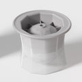 Large silicone ice cube mold with cover, ideal for household ice storage and making big ice cubes for home use.