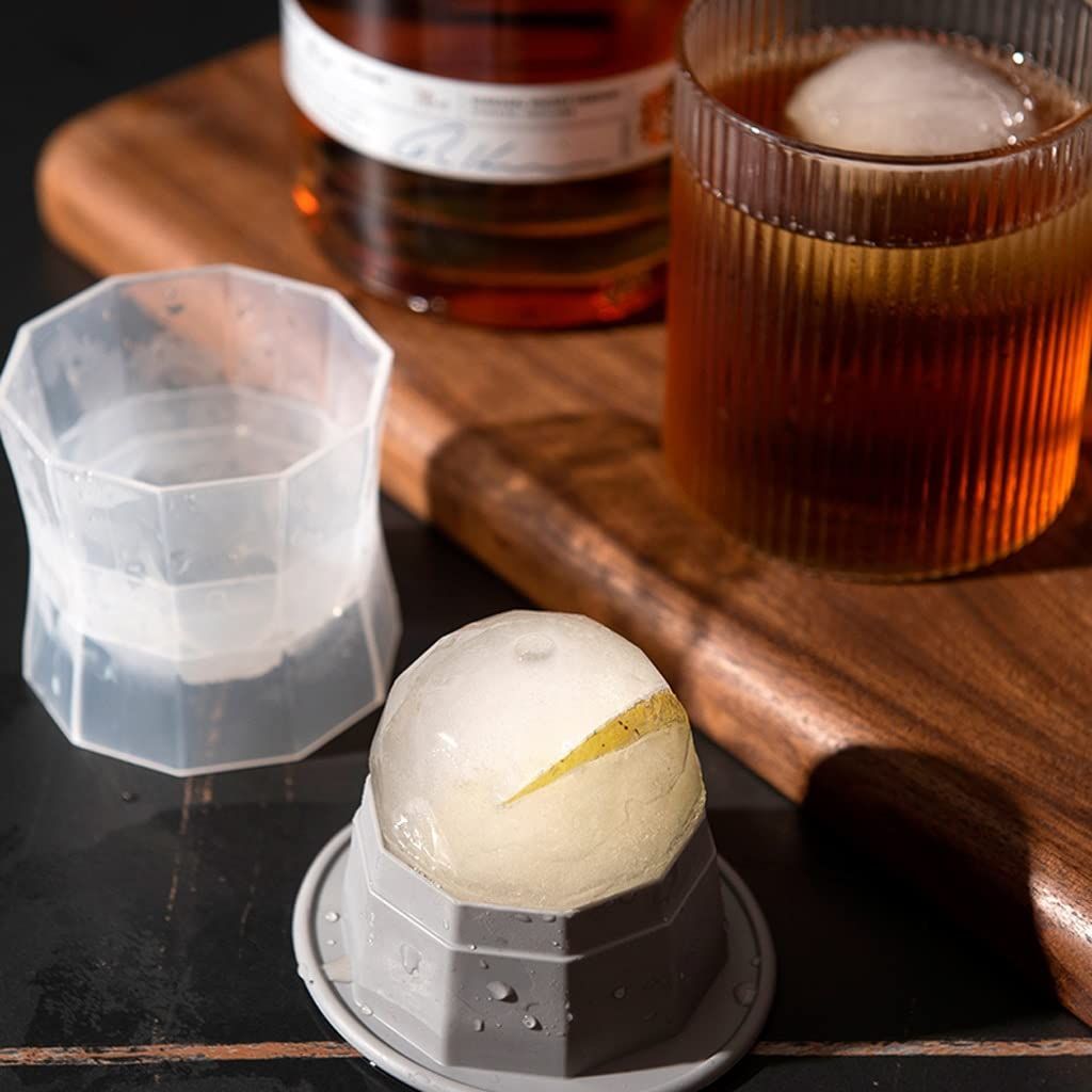 Large silicone ice cube mold with cover from Everything Baby, designed for household ice storage and easy ice-making.