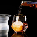 Large silicone ice cube tray with cover, ideal for household ice storage and making ice cubes at home.