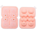 Silicone bear-shaped ice cube tray for reusable fun ice cubes, ideal for cocktails, whiskey, coffee, and wine.