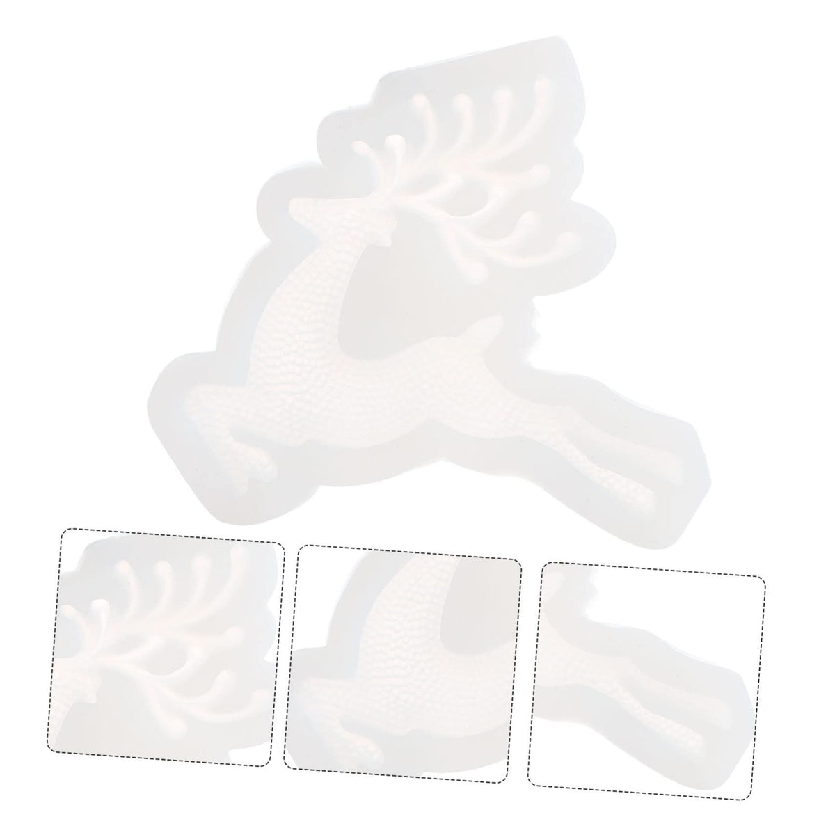 Reindeer-shaped Christmas candy and chocolate silicone mold, ideal for festive treats and baking, by Everything Baby.