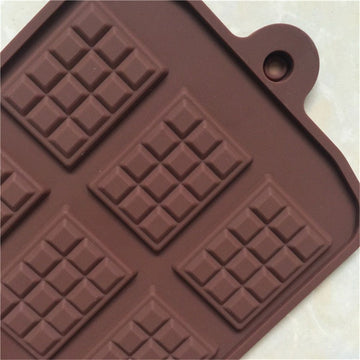 Silicone waffle chocolate molds by Everything Baby with 12 cavities, reusable non-stick candy and baking molds for DIY treats.