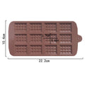 Silicone waffle chocolate moulds with 12 cavities, reusable non-stick baking molds for DIY chocolate and candy making