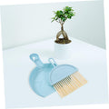 Blue mini dust pan and brush set for kids, pretend play toy from Everything Baby, includes small broom and dustpan for kids' role-play