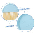 Blue mini dust pan and brush set for kids, pretend play toy for cleaning practice in Baby & Kid's Toys category.