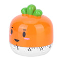 Orange cartoon machinery kitchen timer clock for kids, mechanical cooking timer and alarm, pretend play toy by Everything Baby.