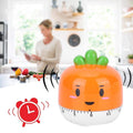 Orange cartoon machinery kitchen timer clock by Everything Baby, designed for pretend play and cooking reminders for kids.