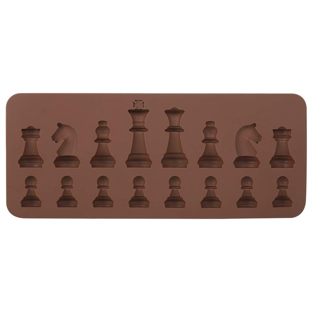 Silicone chess piece mold for chocolates and fondant, ideal for cake toppers and DIY candy crafts, by Everything Baby.